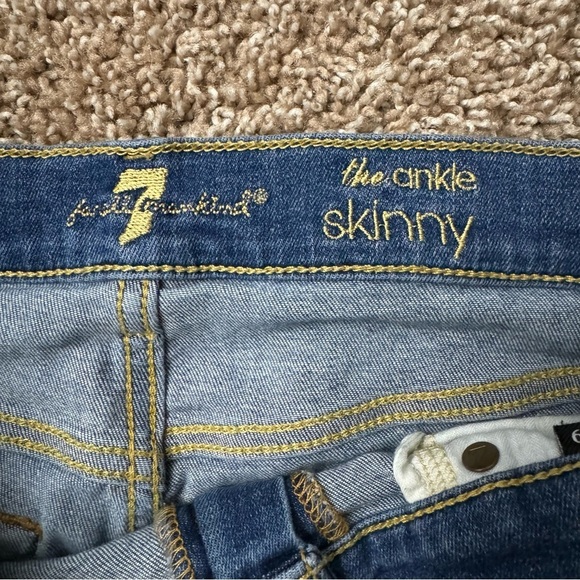 7 for all Mankind‎ Women’s The Ankle Skinny Jeans Size 29 - Picture 3 of 8